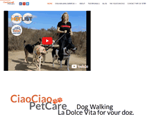 Tablet Screenshot of ciaociaopetcare.com